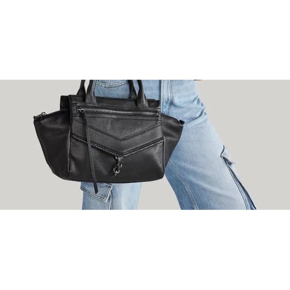 Botkier Trigger Large Leather Satchel Black